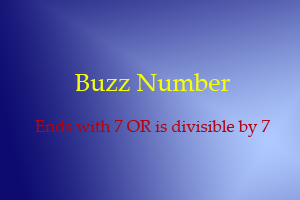 Buzz Number